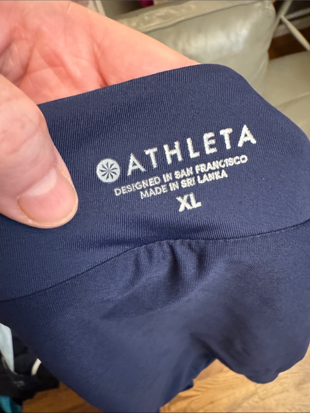 Athleta Navy Blue Swim Skirt size XL - Picture 2 of 7